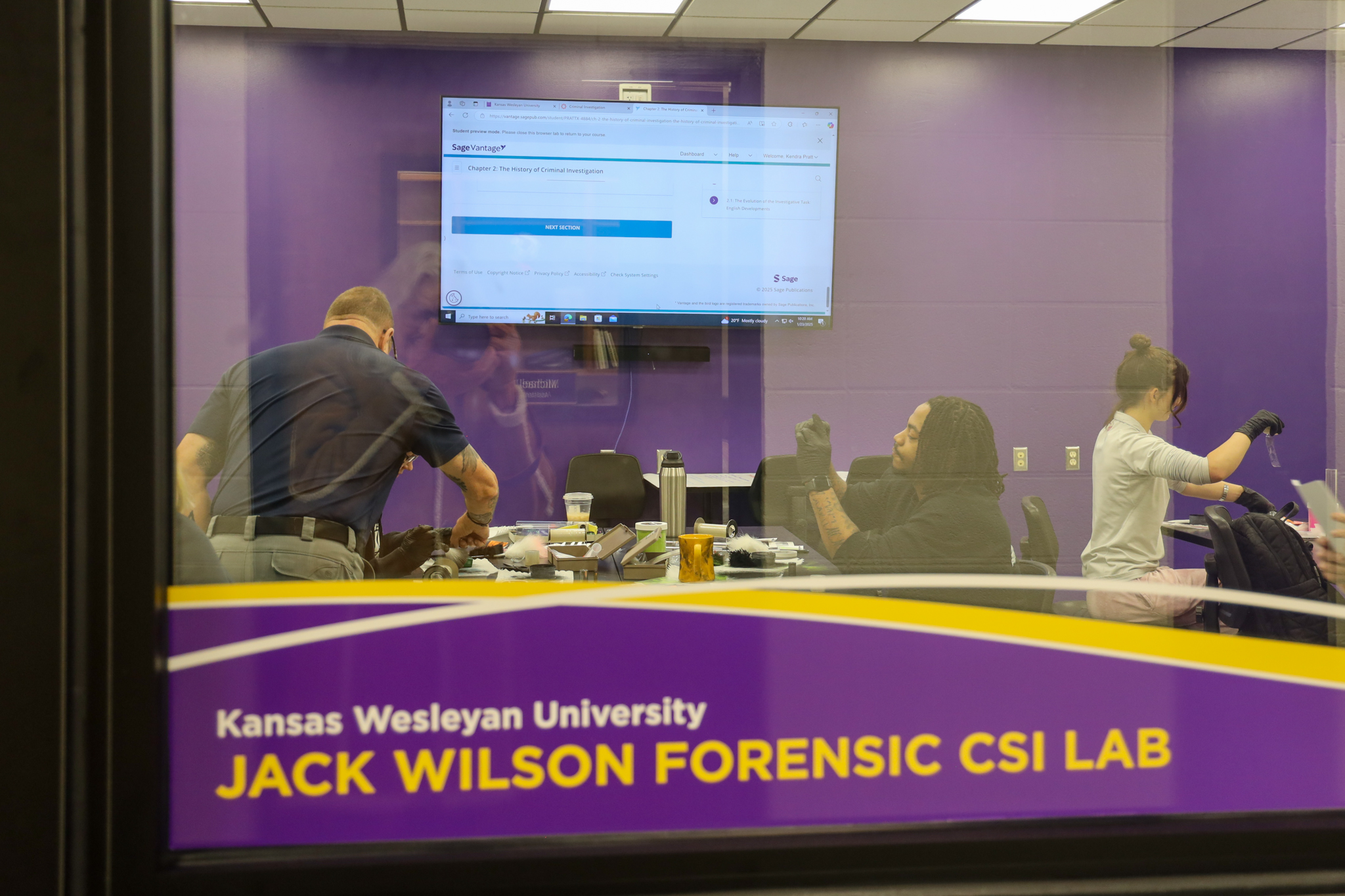 Exterior of crime lab