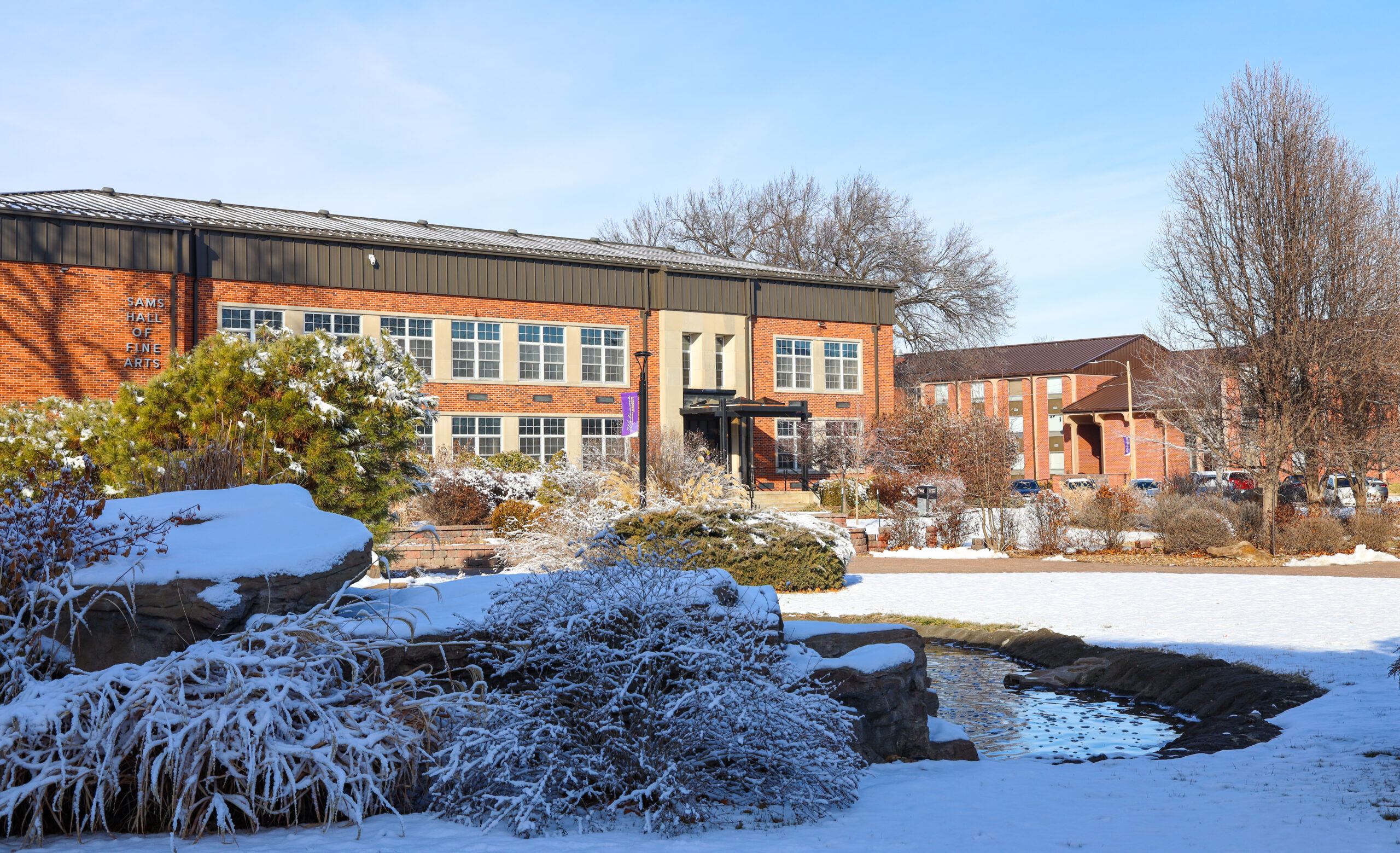 Snow on campus