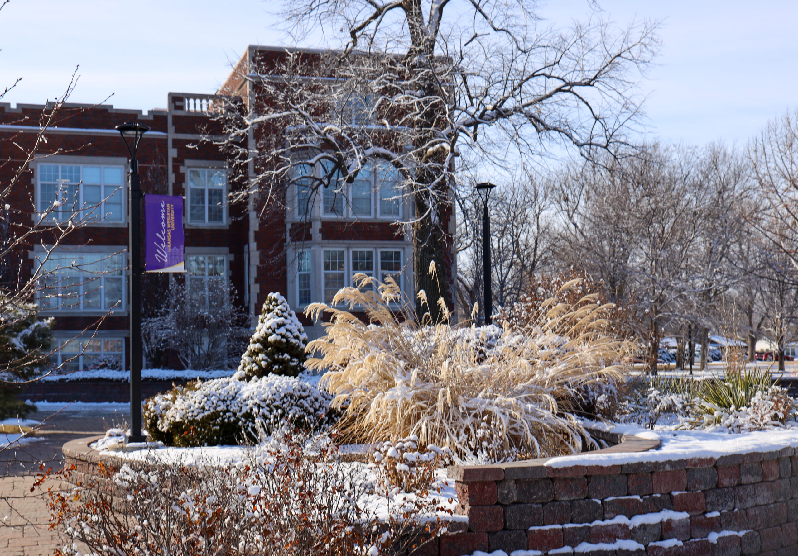 Snow on campus