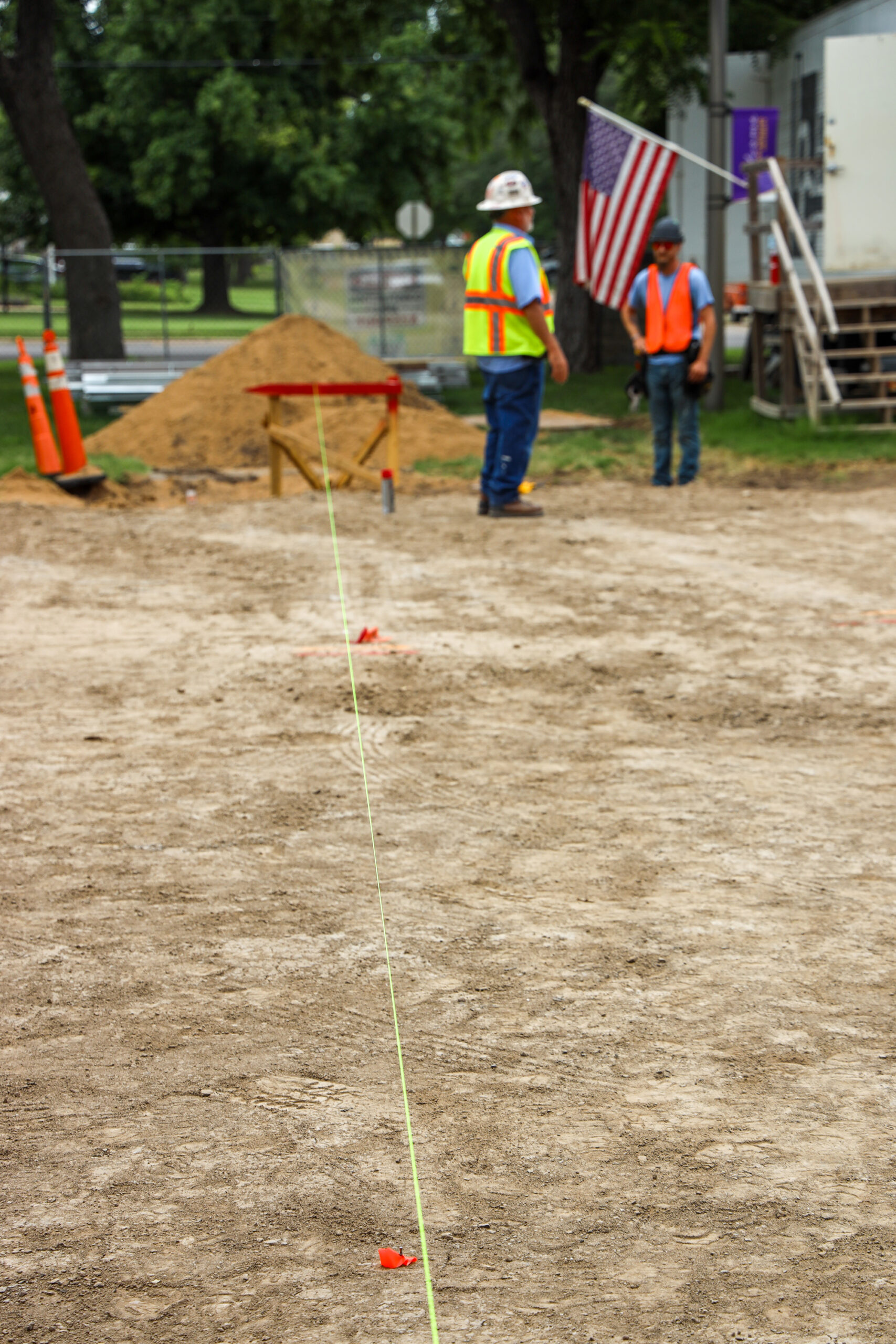 Construction work taking place