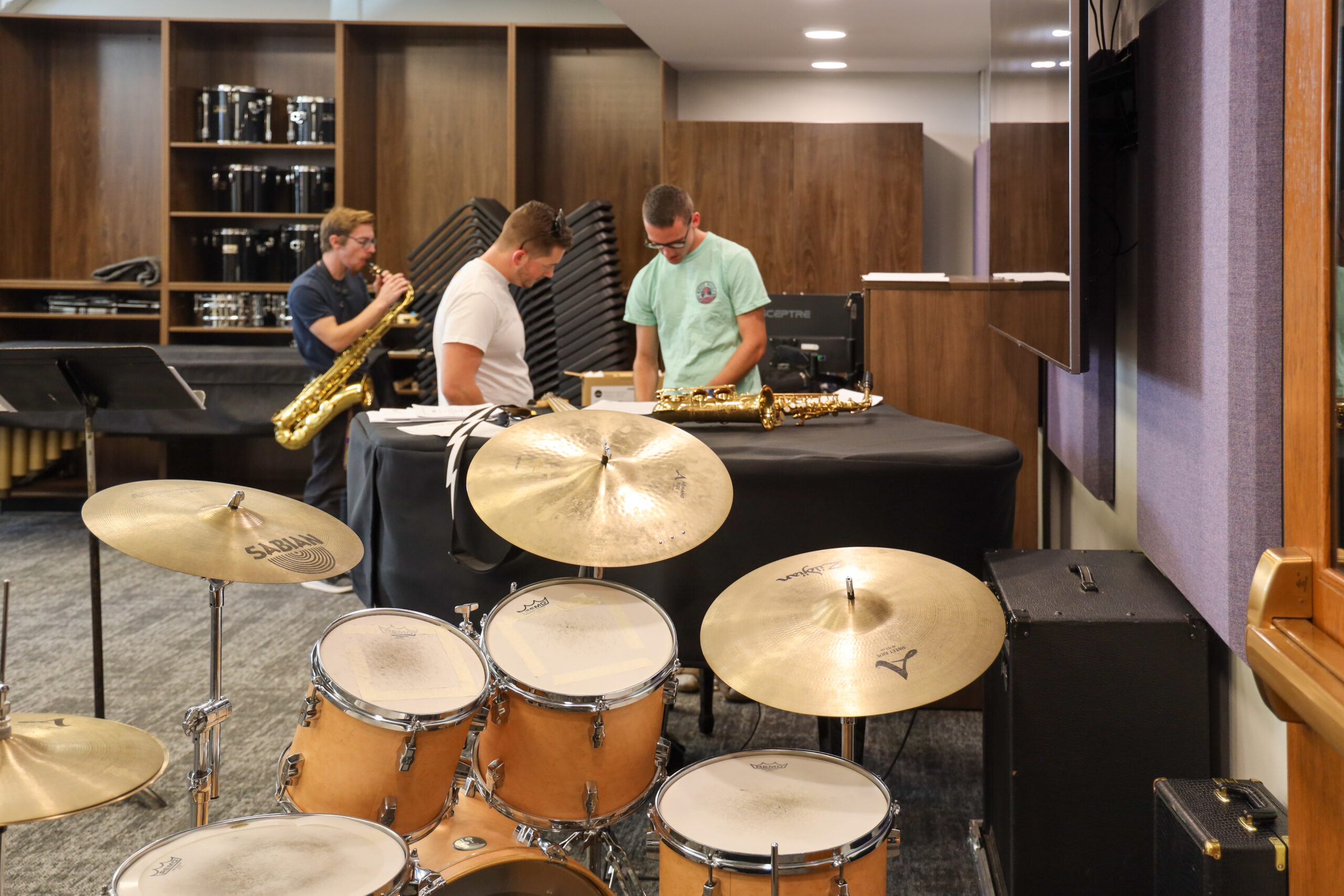 Percussion room inside music center