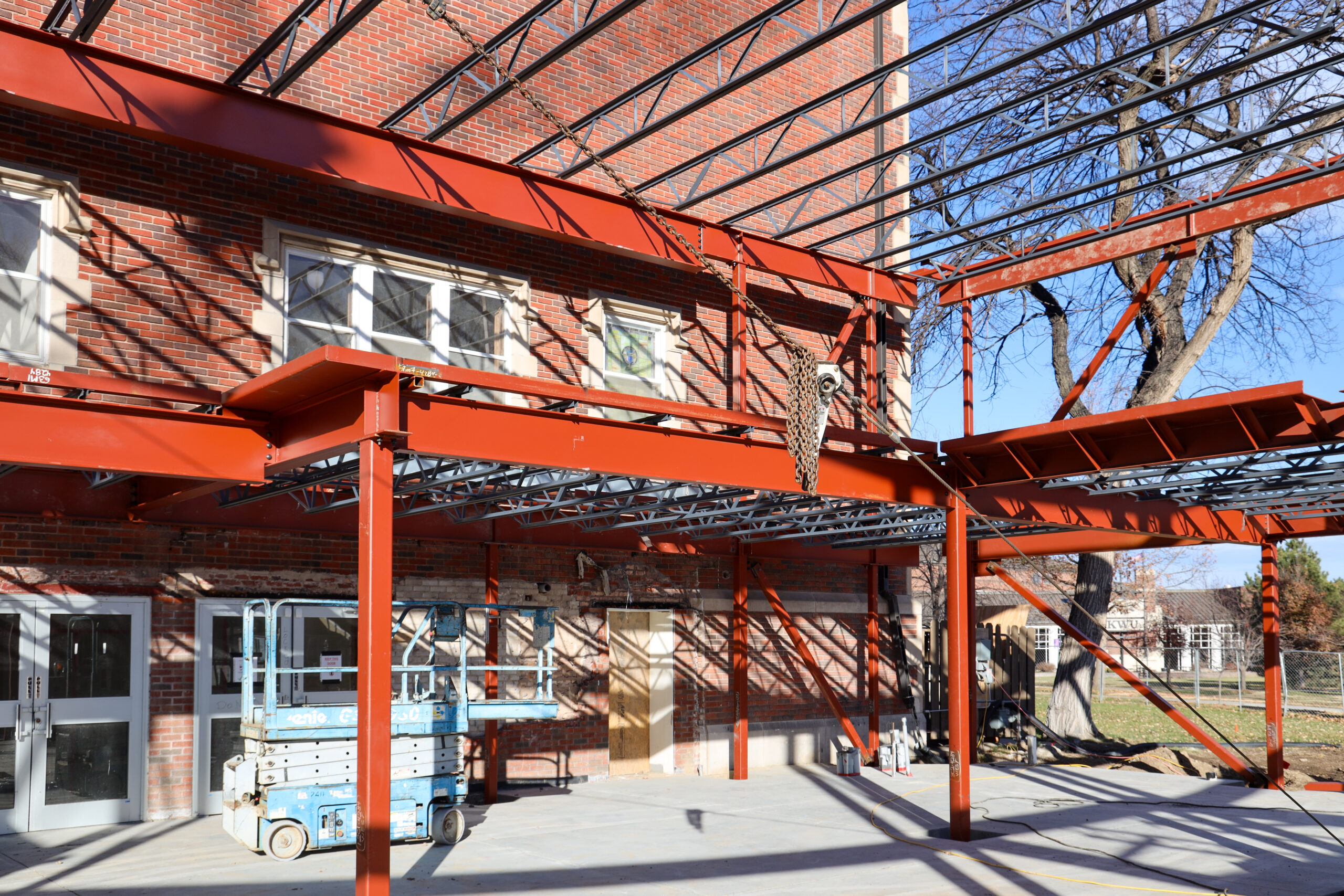 Construction on Pioneer Hall's New Entrance