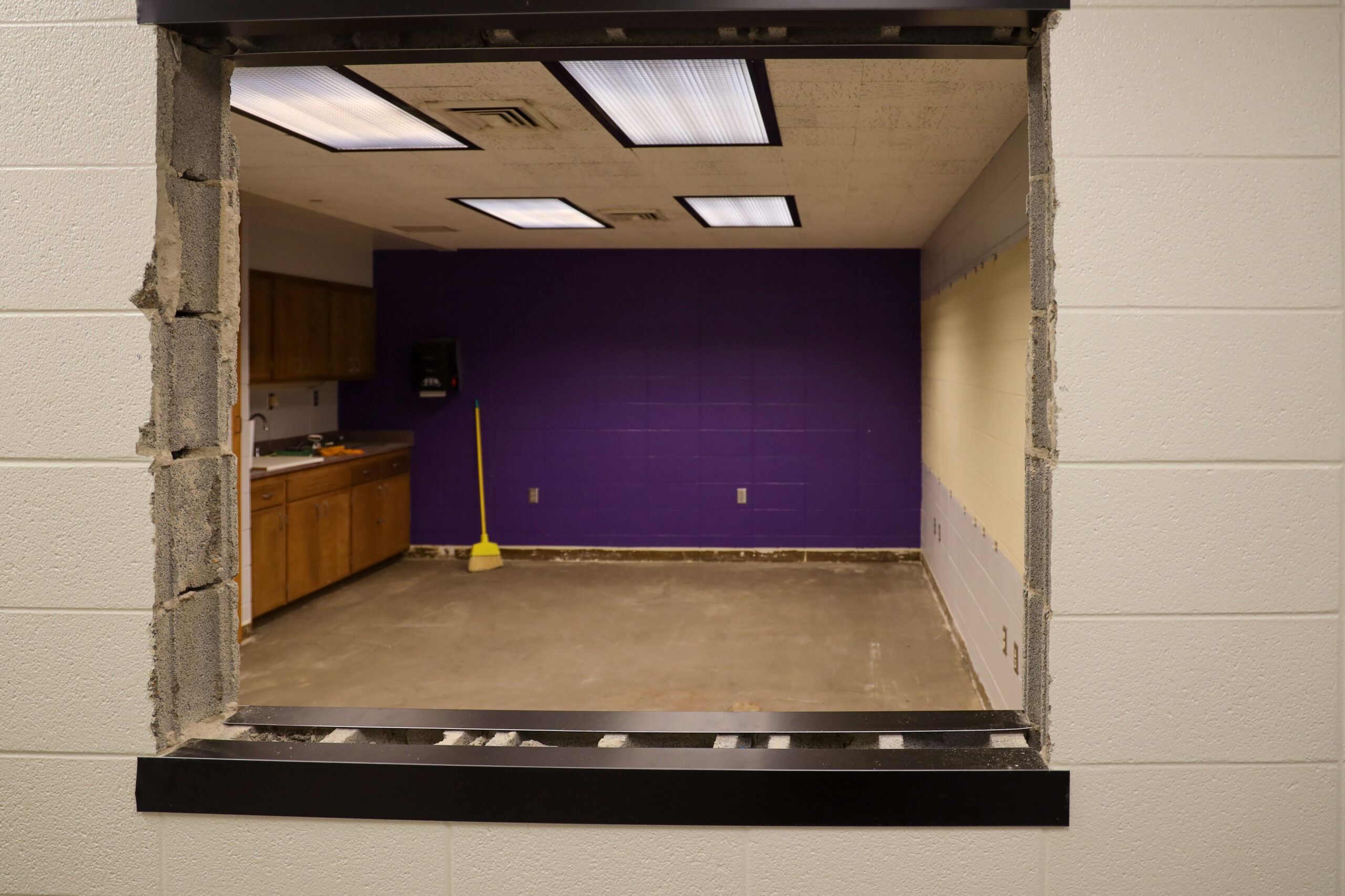 Looking into renovation of Criminal Justice classroom