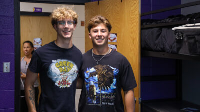 Two male students in dorm