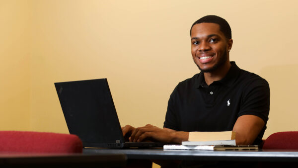 Student in classroom