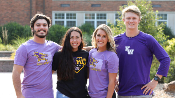 Group of students standing together