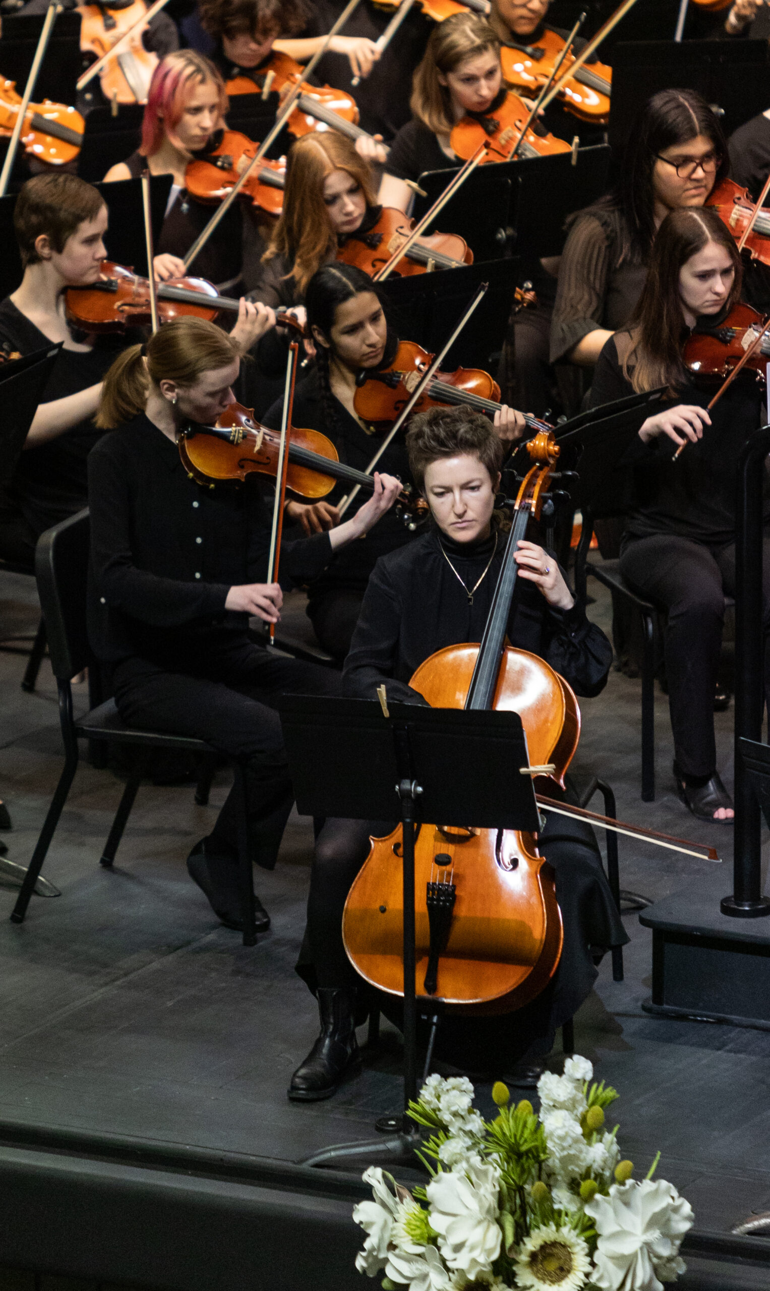 Orchestra playing