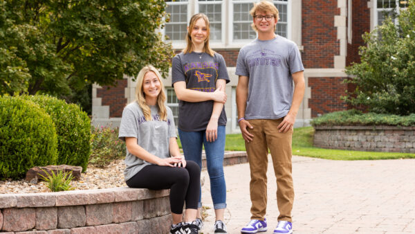 Students posed outside