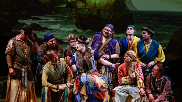 Theatre students performing Pirates of Penzance