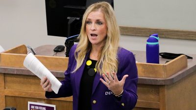 Faculty speaking at event