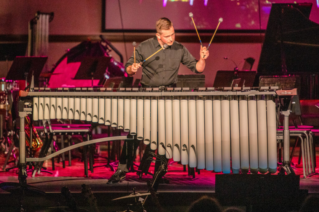 Daniel Albertson playing Marimba