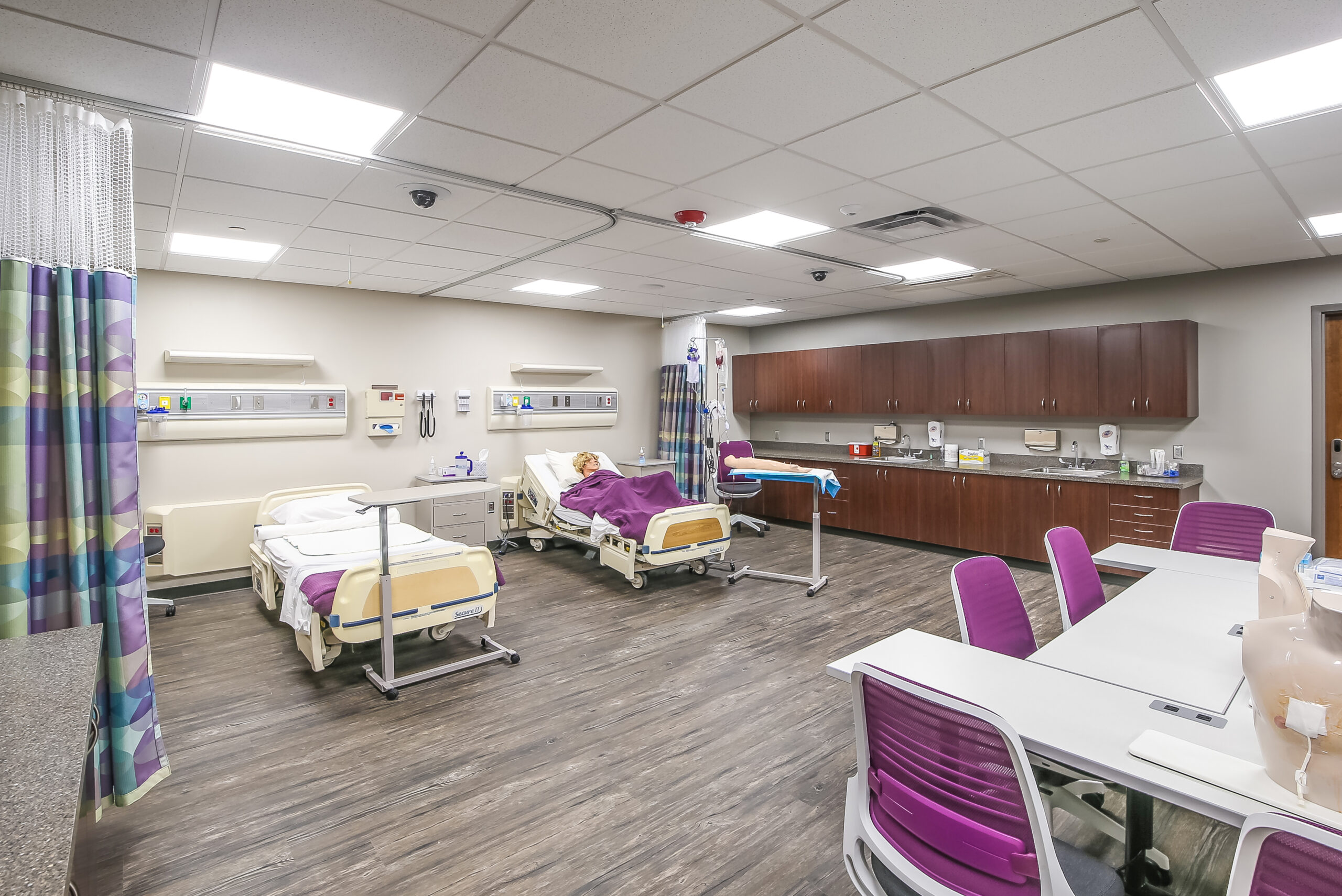 Mock patient rooms for training