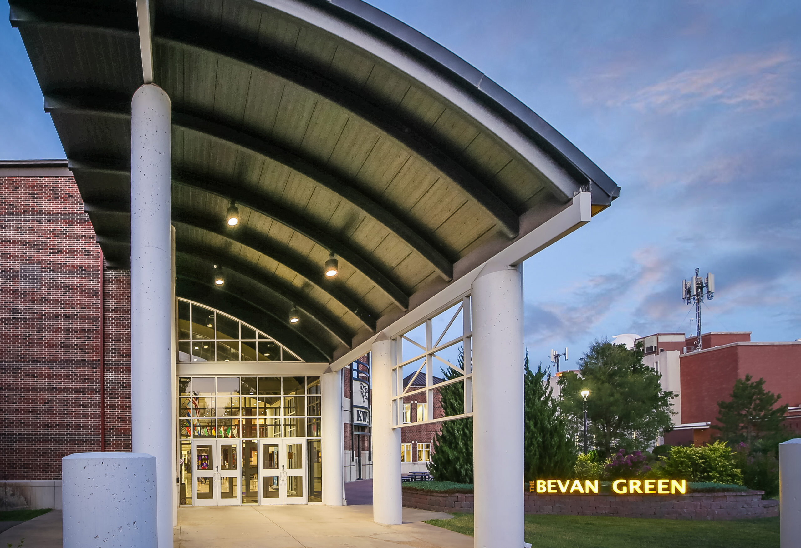 Side shot of Student Activities Center