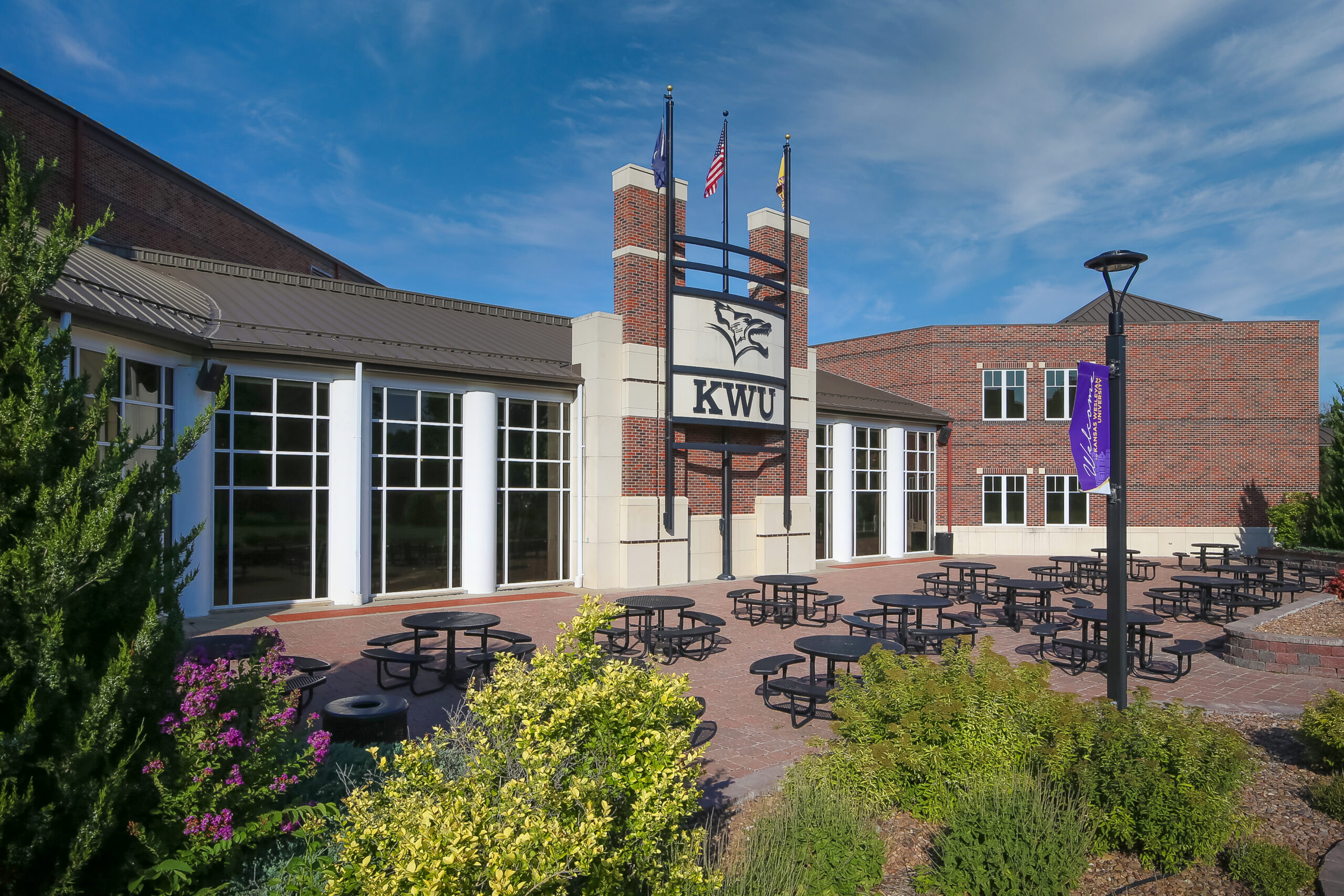 Angled view of Student Activities Center