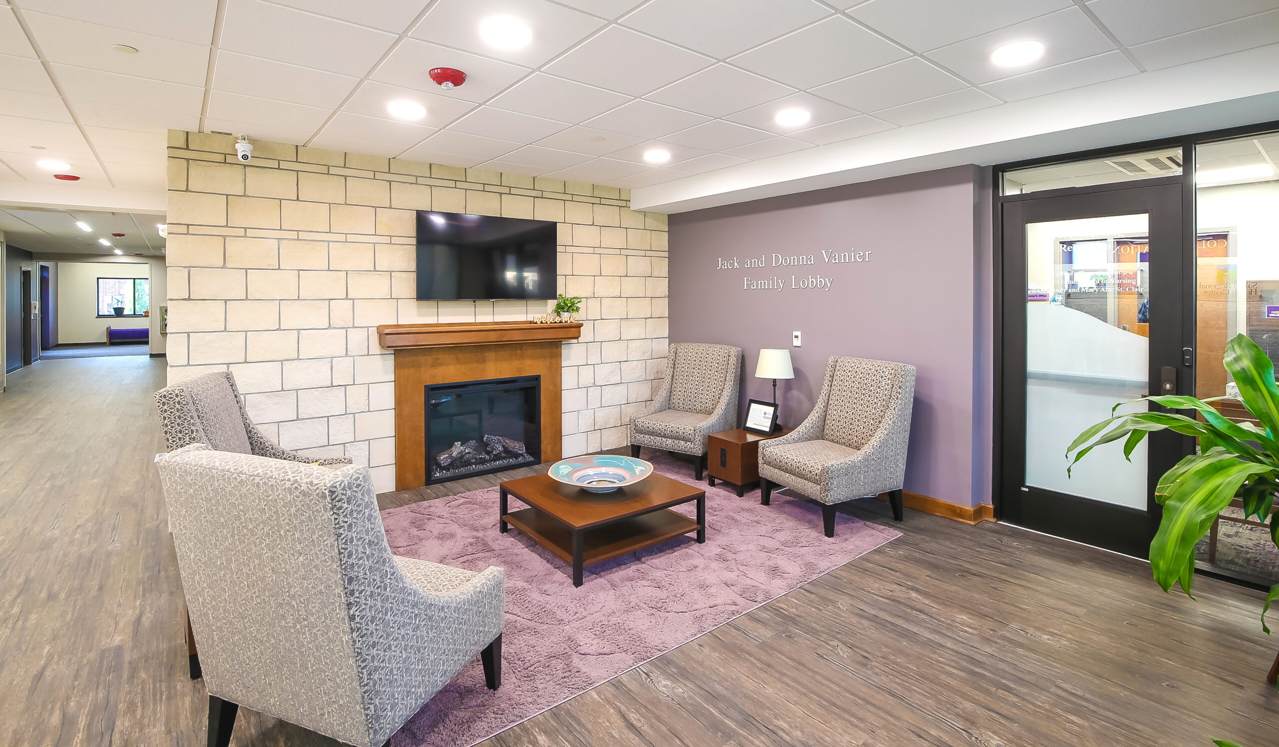 Lobby of nursing center