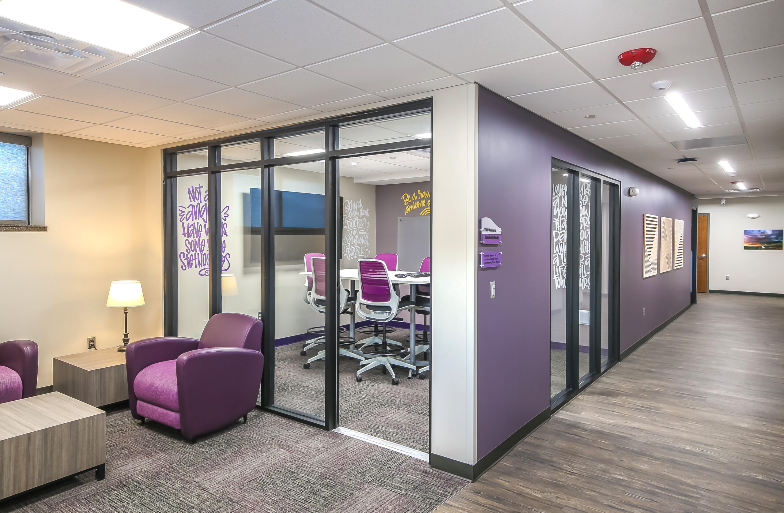 Outside view of meeting rooms