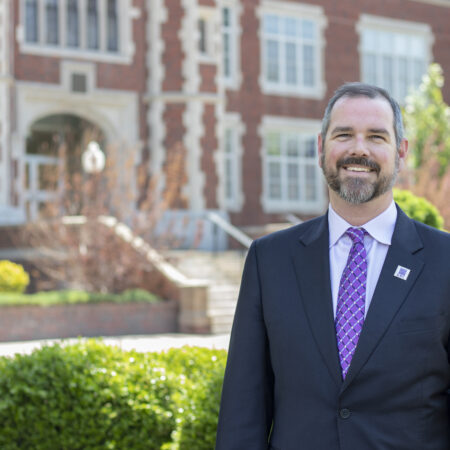 President Thompson on campus