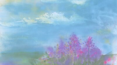 Cody sanders painting of flowers