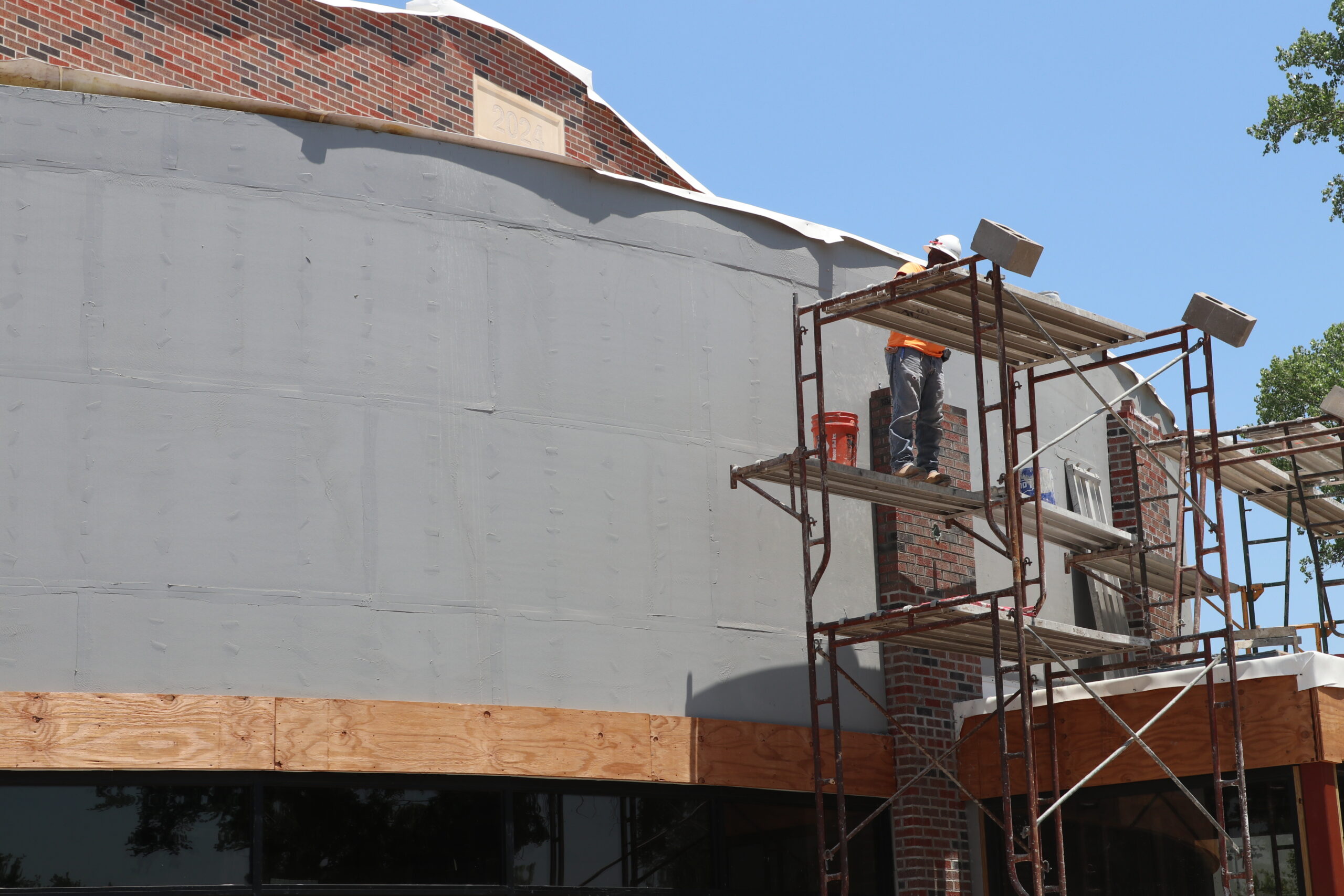 Exterior construction - Bieber Hall