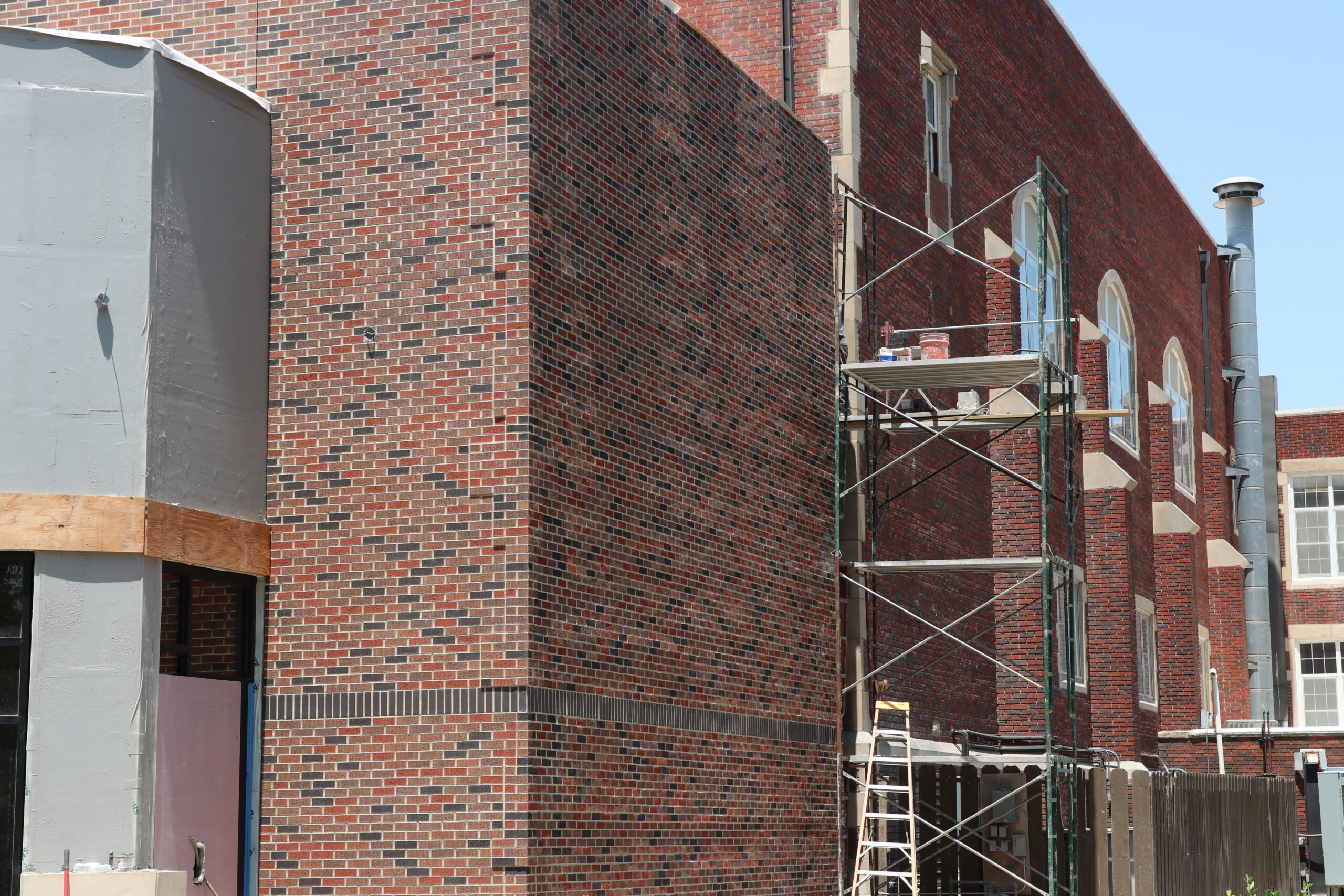 Exterior construction - Bieber Hall