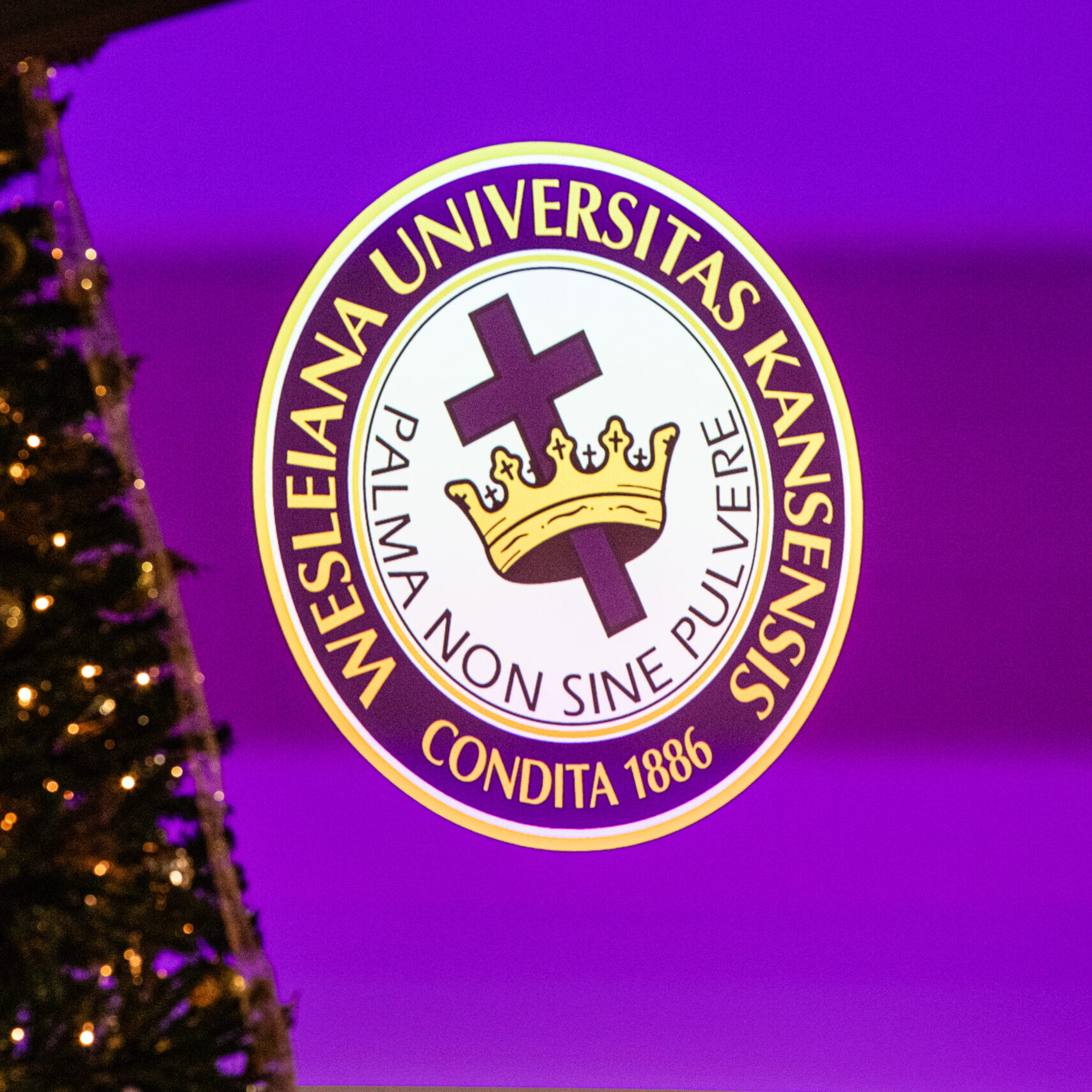 KWU seal with Christmas decor