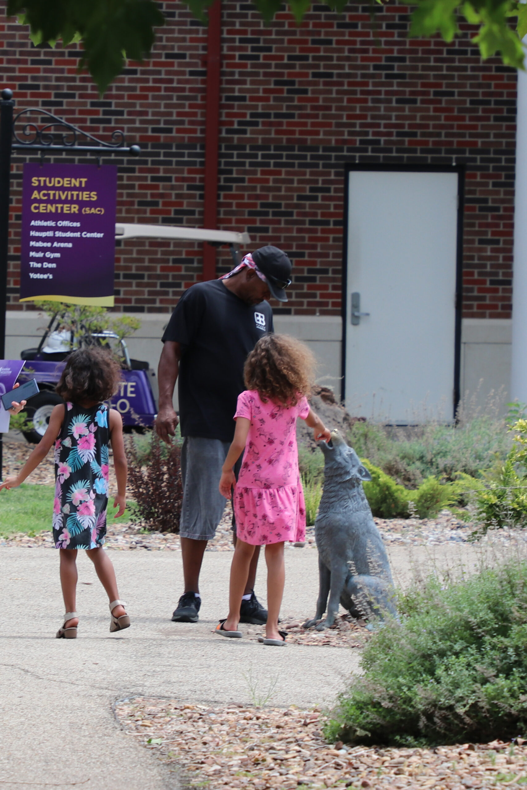 Family on campus