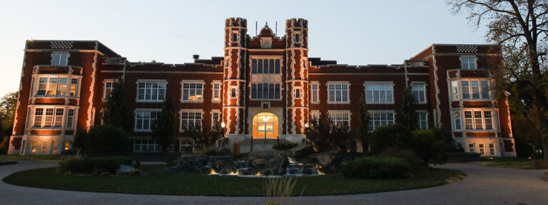 Pioneer Hall at sunrise