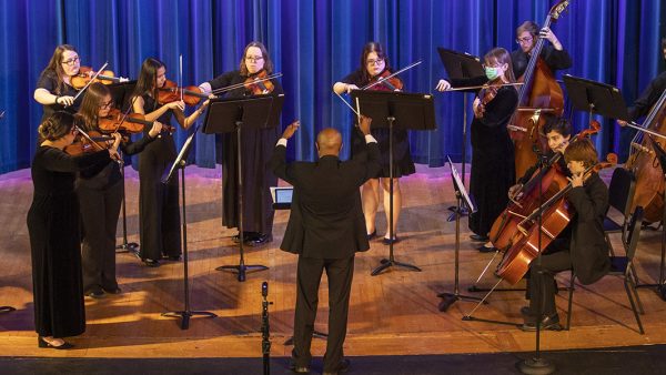 Orchestra playing