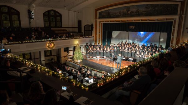 Balcony view of Christmas by Candlelight