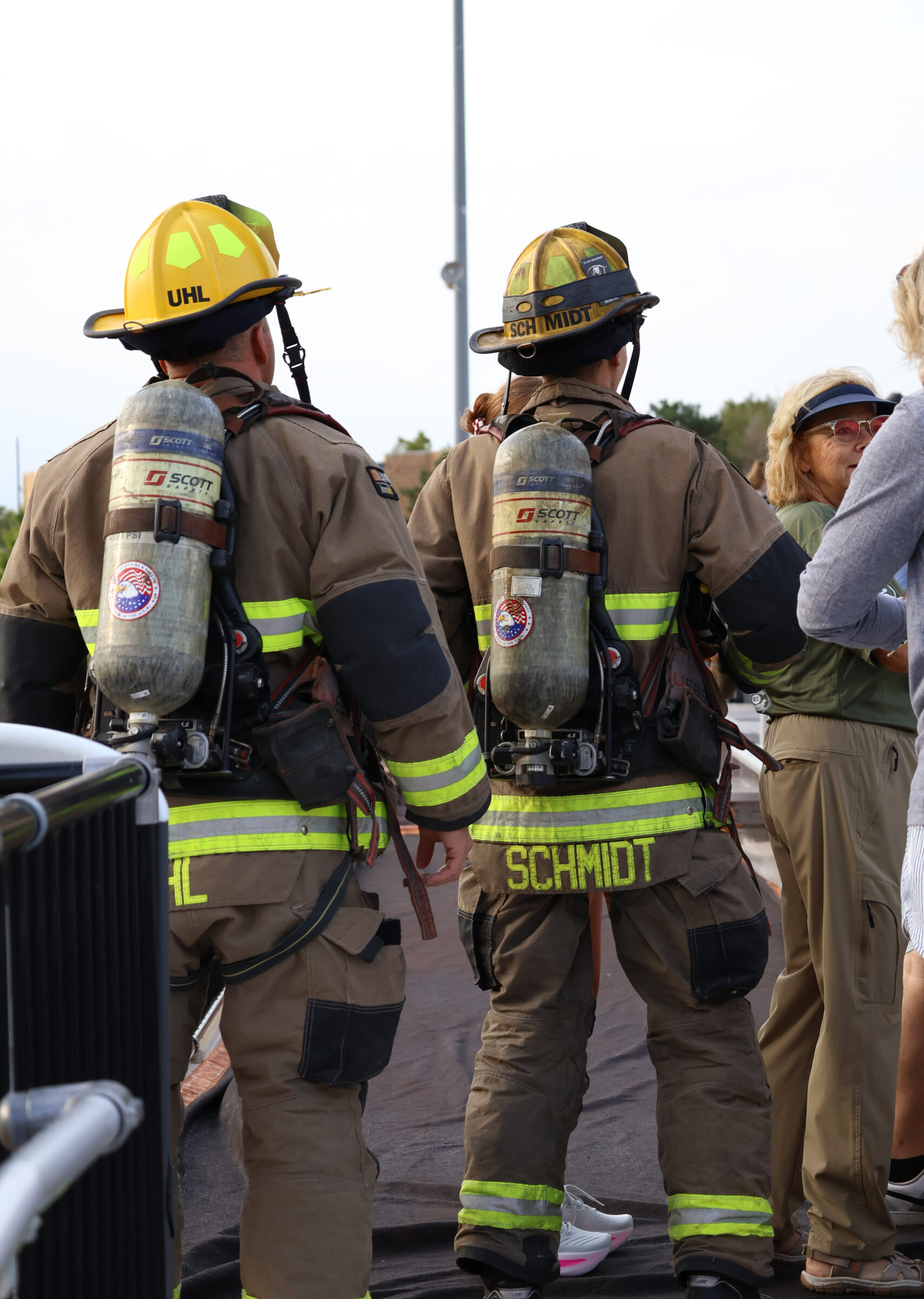 Firefighters in gear