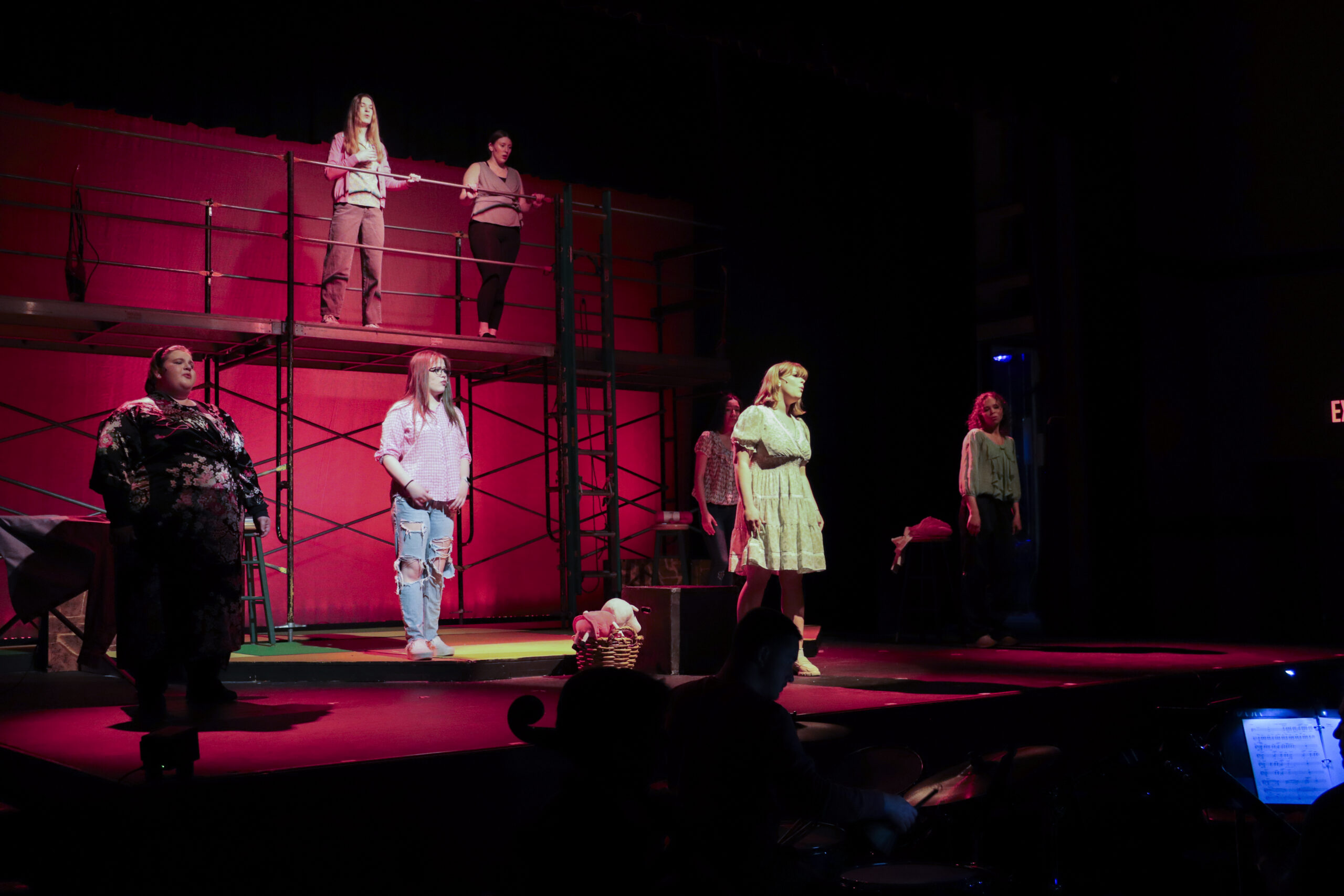 Working musical being performed in Fitzpatrick Auditorium