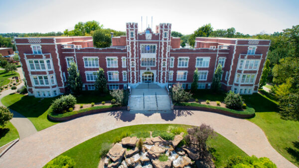 Drone shot Pioneer Hall