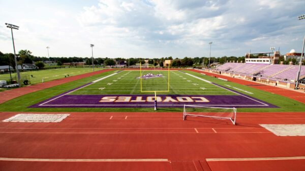 Football field and stadium